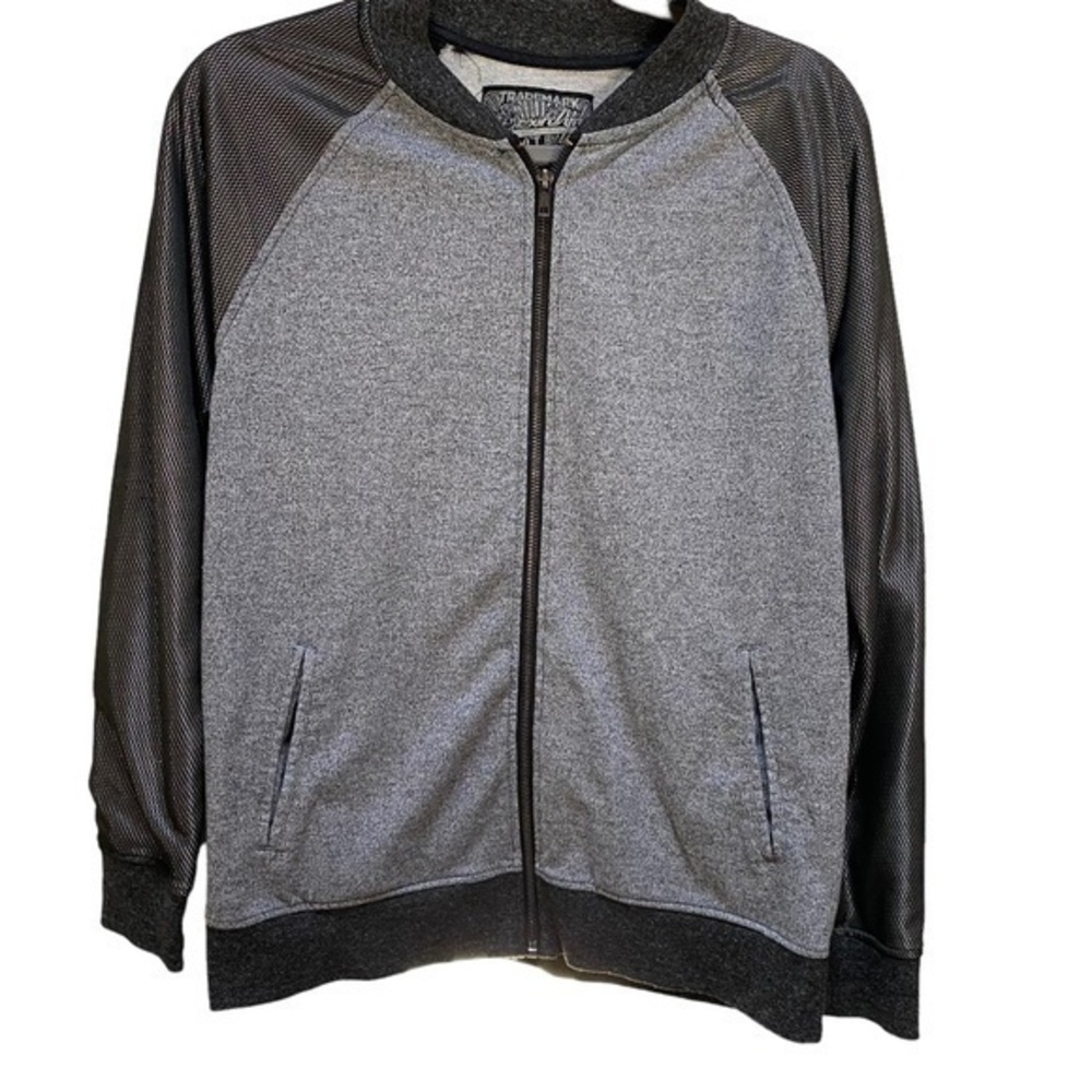 Men’s Brooklyn cloth black and grey zipped hoodie/ sweatshirt jacket size medium